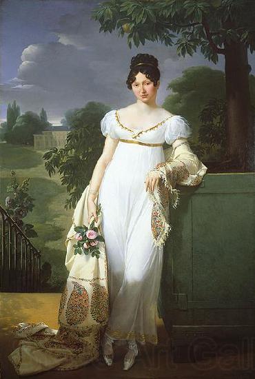 unknow artist Portrait of Felicite-Louise-Julie-Constance de Durfort, Marechale de Beurnonville Norge oil painting art